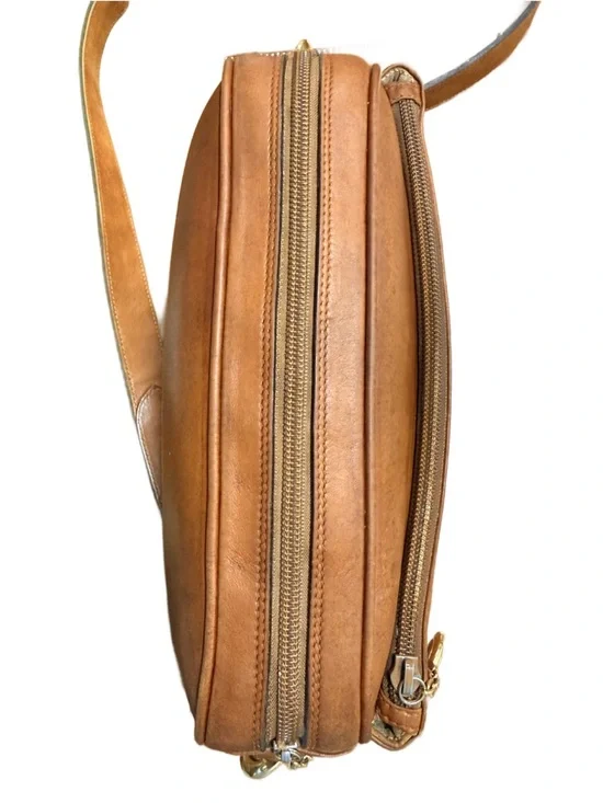 Gucci Leather Crossbody Bag with Sherry Web and Leather Strap - Picture 7 of 16